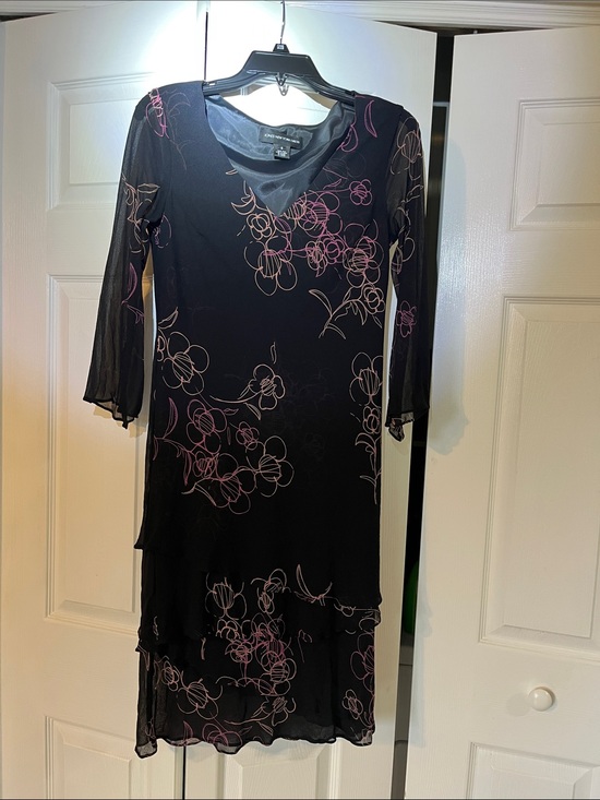 Jones New York Dresses & Skirts - Jones New York Black Dress Layered Sheer